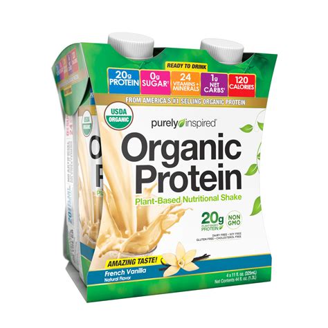 high quality organics protein drinks that are low in sugar